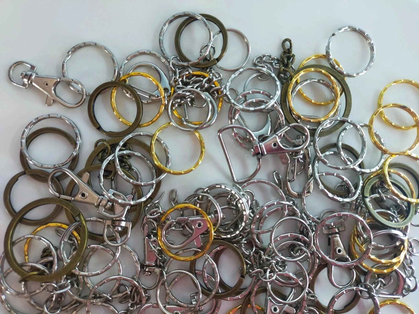 110 ringen en haakjes voor sleutelhanger Lot nr. 6600 – photo 2